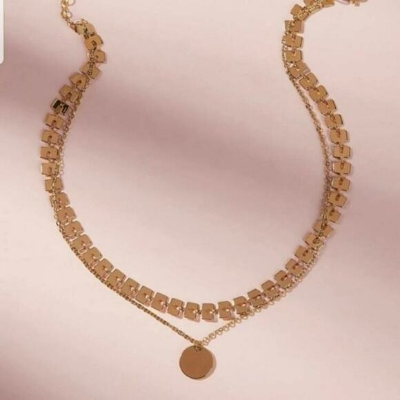 *Liliana* Choker and Disc Necklace - Picture 2 of 4